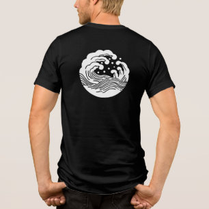 Japanese Family Crest-Wave Tri-Blend Shirt