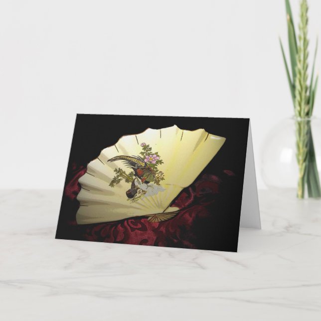 Japanese Fan Greeting Card (Front)