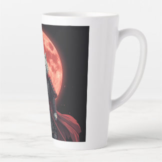 Japanese Fantasy Warrior Illustration Latte Mug
