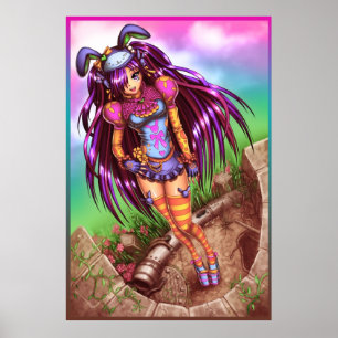 Japanese Fashion Anime Girl Poster