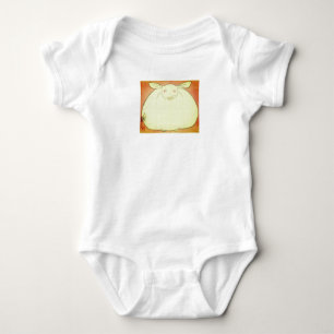 JAPANESE FAT BUNNY CUSTOM NAME BABY BODYSUIT
