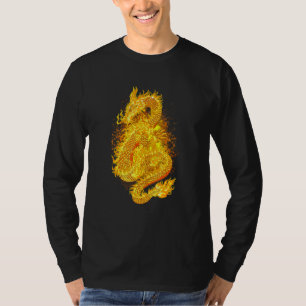 Japanese Fire Dragon  Sad Aesthetic Edgy Streetwea T-Shirt