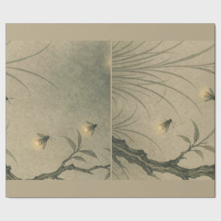 JAPANESE FIREFLIES GIFT WRAPPING PAPER