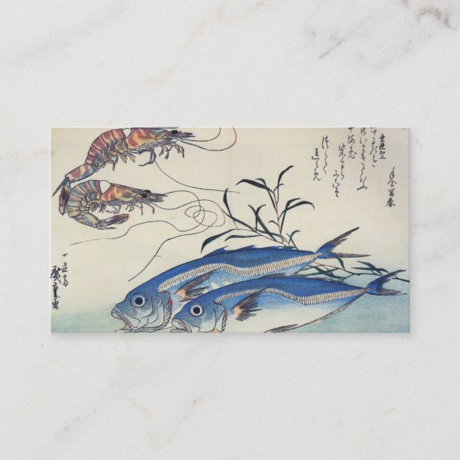 JAPANESE FISH and SHRIMP Business Card (Front)