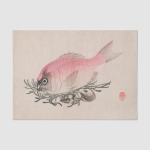 JAPANESE FISH IN PINK Tissue Paper