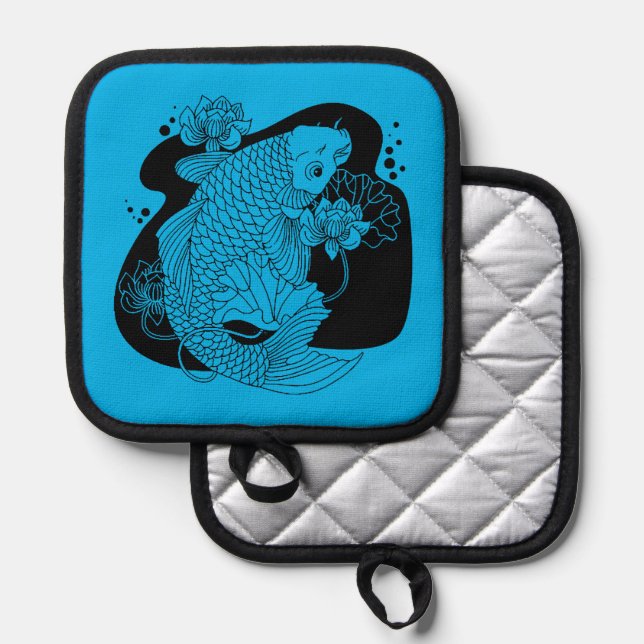 Japanese fish  pot holder (Front/Back)
