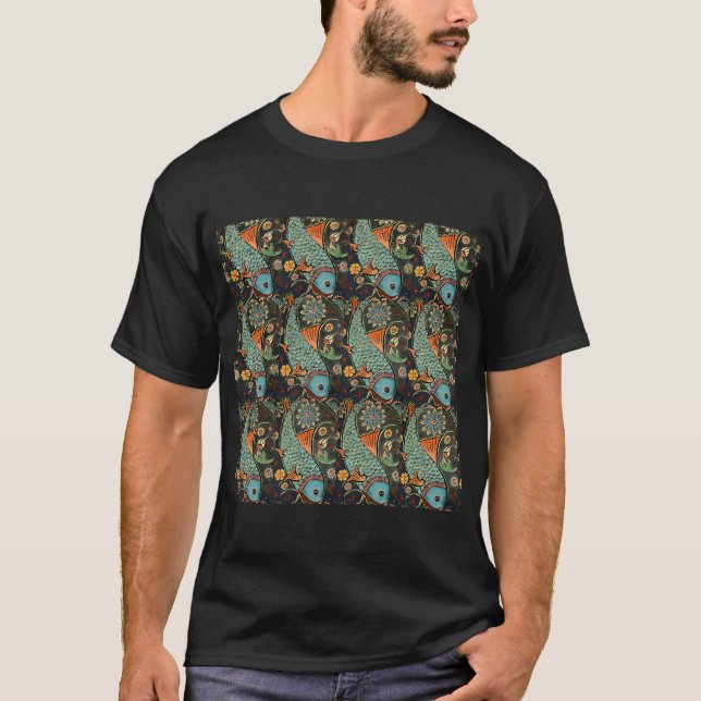 Japanese Fish Print T-Shirt (Front)