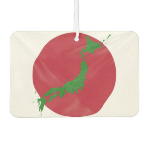 Japanese flag car air freshener