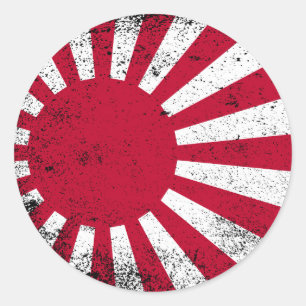 Japanese Flag Classic Round Sticker