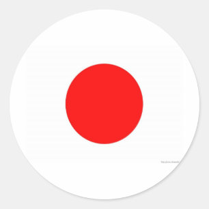 Japanese Flag Classic Round Sticker
