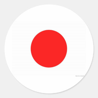 Japanese Flag Classic Round Sticker