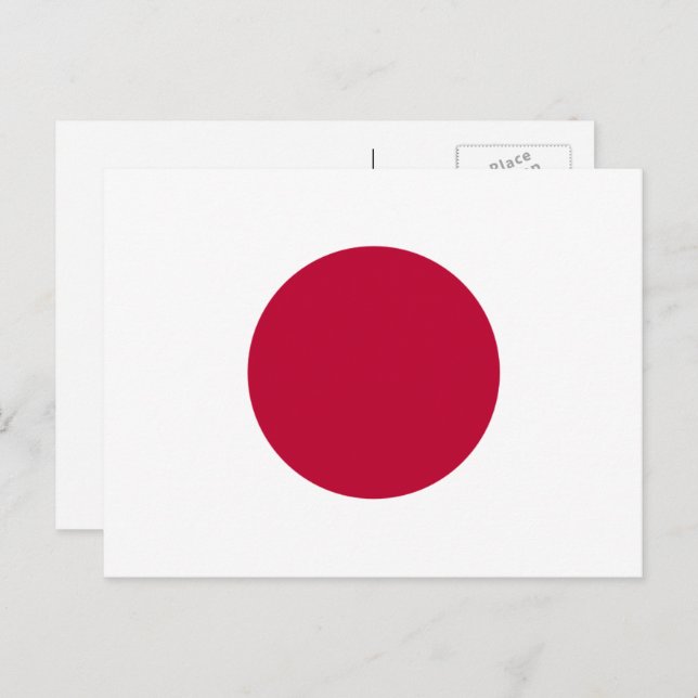 Japanese Flag, Flag of Japan Postcard (Front/Back)