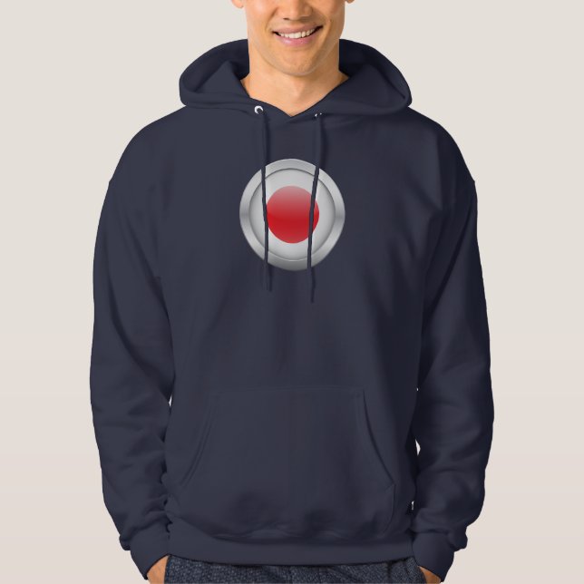 Japanese Flag in Orb Hoodie (Front)