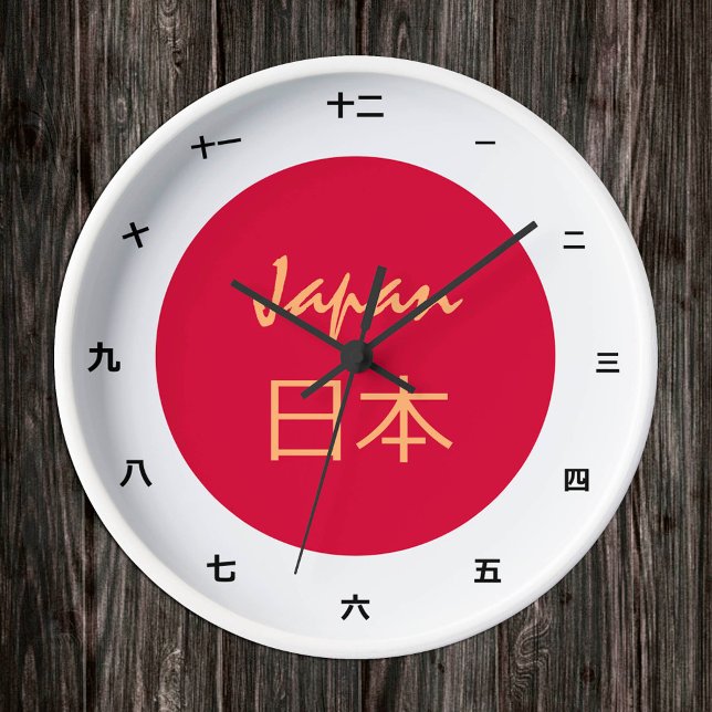 Japanese Flag & Japan fashion /kanji clock 日本 (Creator Uploaded)
