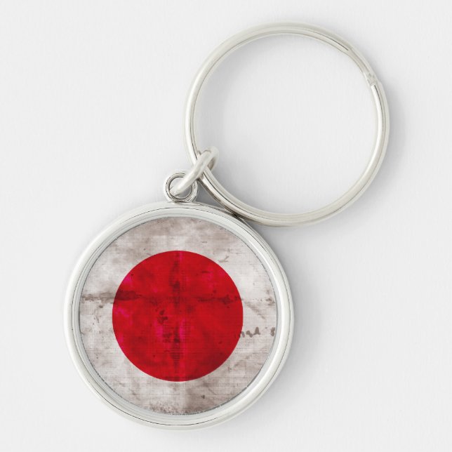 Japanese Flag Key Ring (Front)