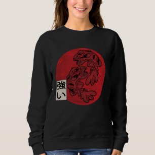 Japanese Flag Koi Fish Koi Carp Aquarium Koi Kanji Sweatshirt