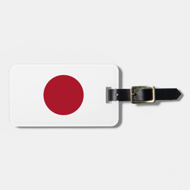 Japanese Flag Luggage Tag (Front Horizontal)