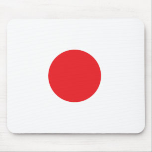 Japanese flag mouse pad
