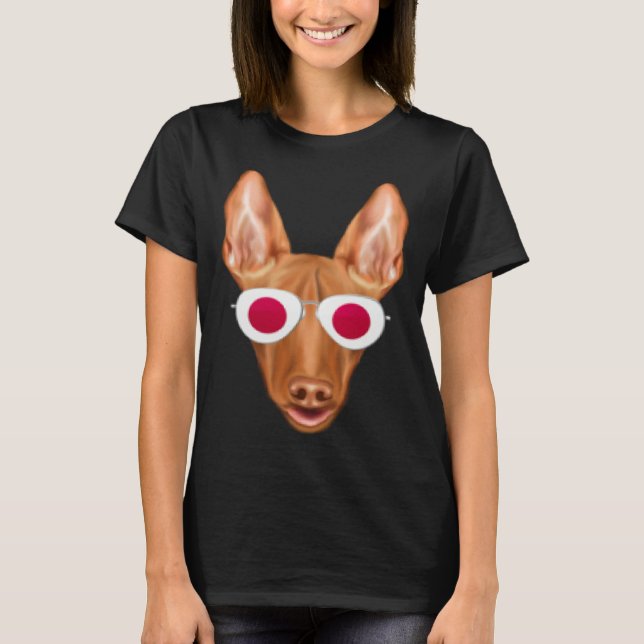 Japanese Flag Pharaoh Hound Dog Japan Pocket T-Shirt (Front)