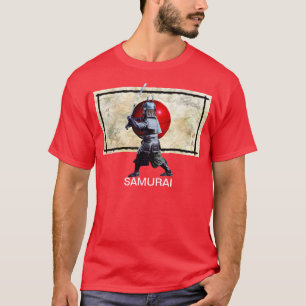 Japanese Flag & Samurai Art Shirt