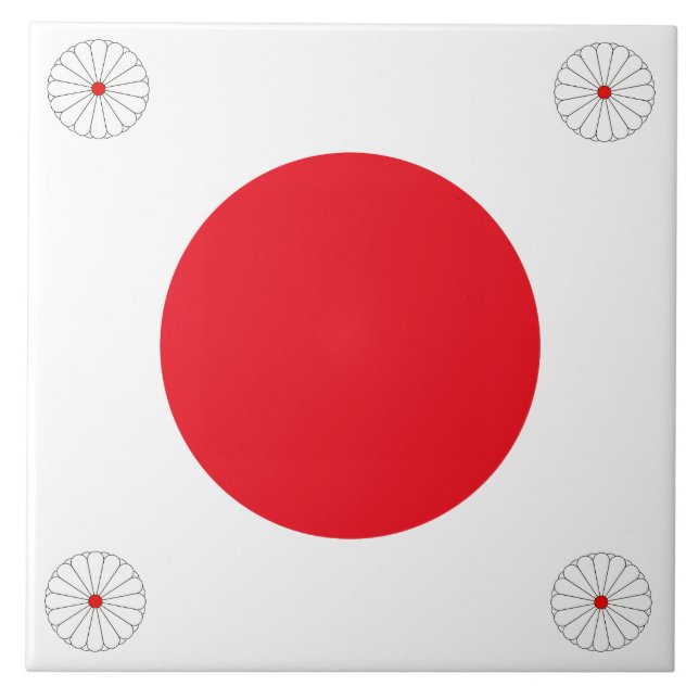 Japanese flag tile (Front)