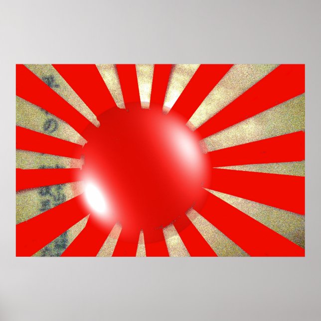 Japanese Flagbubble Poster (Front)