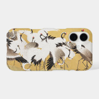 Japanese Flock Cranes Vintage Bird Rich Classic