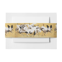 Japanese Flock Cranes Vintage Bird Rich Classic