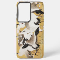 Japanese Flock Cranes Vintage Bird Rich Classic