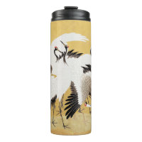 Japanese Flock Cranes Vintage Bird Rich Classic