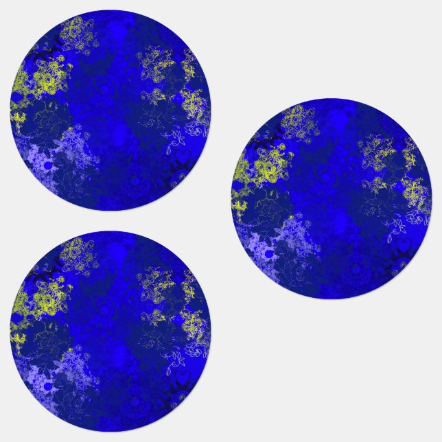 Japanese floral blue patterns (Group)