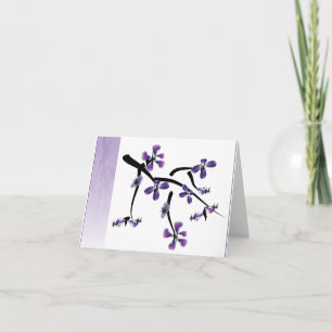 Japanese Floral Card