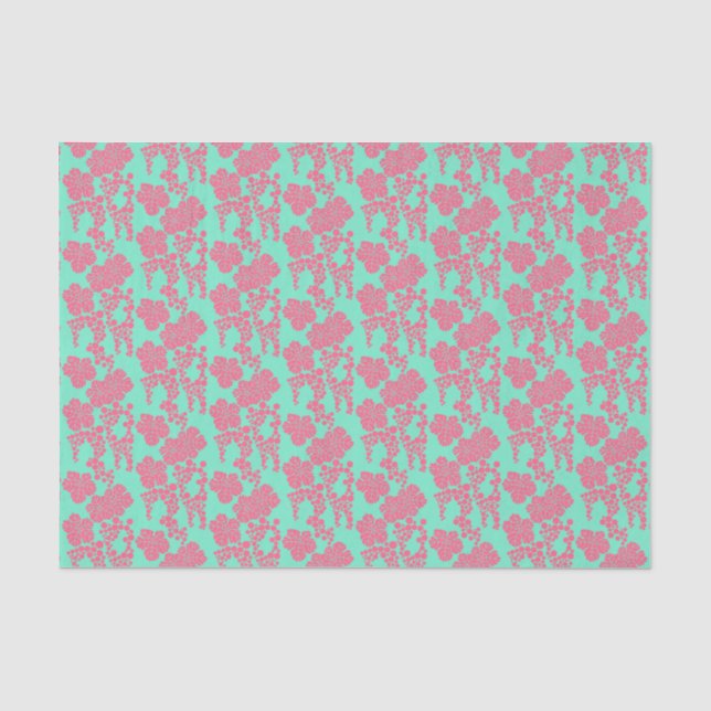 Japanese Floral Print Tissue Paper (Front)