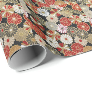 Japanese flower pattern vol.1 wrapping paper