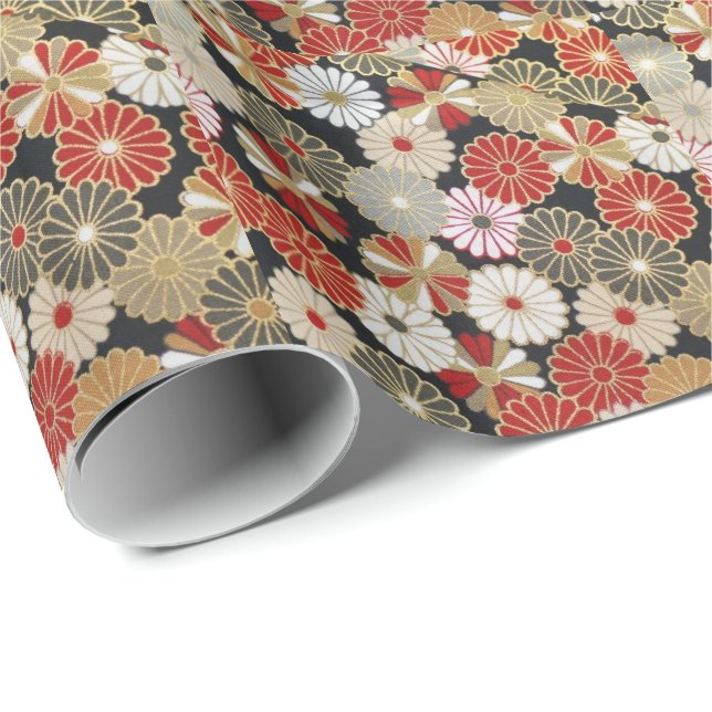 Japanese flower pattern vol.1 wrapping paper (Roll Corner)