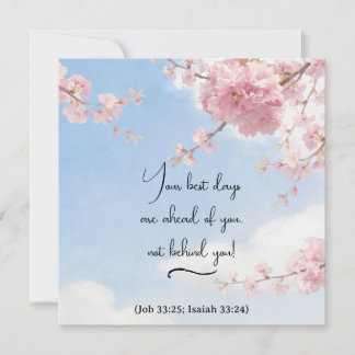 Japanese flowering cherry - Your best days - JW Card