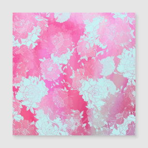 Japanese flowers blue patterns