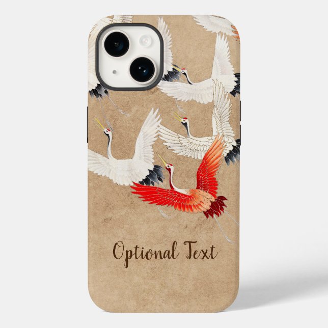 Japanese Flying Cranes Case-Mate iPhone Case (Back)