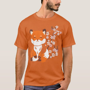 Japanese Fo Cherry Blossom Art Sakura Retro T-Shirt