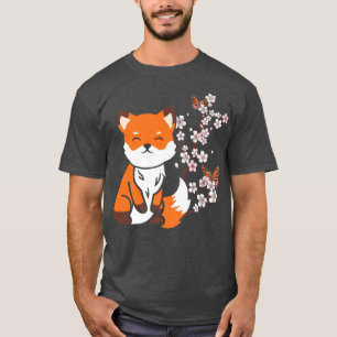Japanese Fo Cherry Blossom Art Sakura Retro T-Shirt