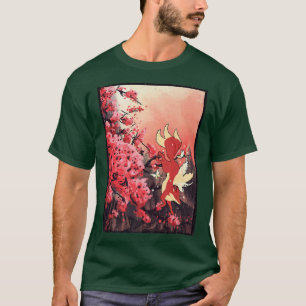 Japanese Fo Cherry Blossom Sakura Flower Vintage W T-Shirt