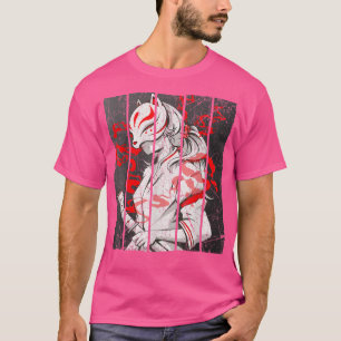 Japanese Fo Mask Aesthetic Kitsune Inari Anime Oni T-Shirt