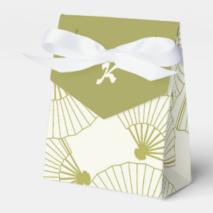 Japanese Folded Fan Favour Box