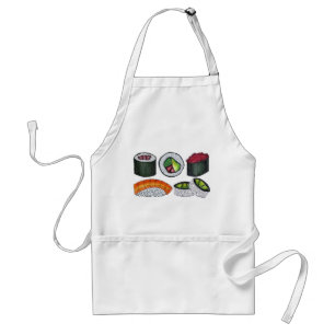 Japanese Food Cooking Cuisine Sushi Roll Foodie Standard Apron
