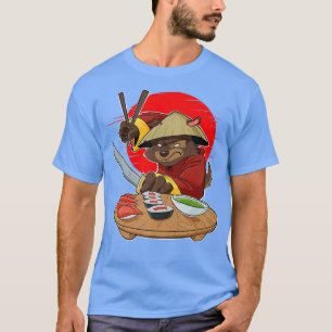 Japanese Food I Maki Lover I Samurai Sushi Dog T-Shirt