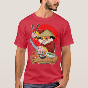 Japanese Food I Maki Lover I Samurai Sushi Guinea T-Shirt