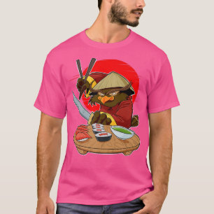 Japanese Food I Maki Lover I Samurai Sushi Owl  T-Shirt
