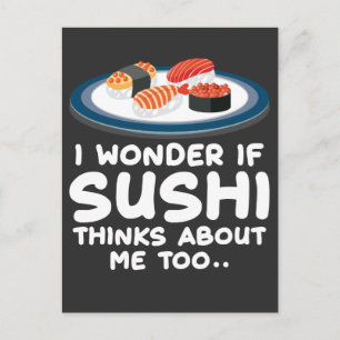 Japanese food kawaii Foodie Gift for Sushi Fans Postcard
