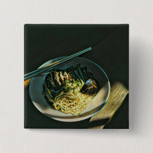 Japanese Food Lovers 15 Cm Square Badge