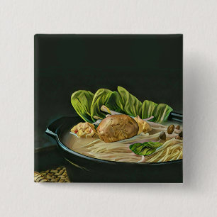 Japanese Food Ramen Lovers 15 Cm Square Badge